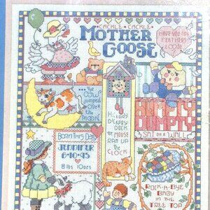Mother Goose--Bucilla Baby Collection- Kit counted x-stitch